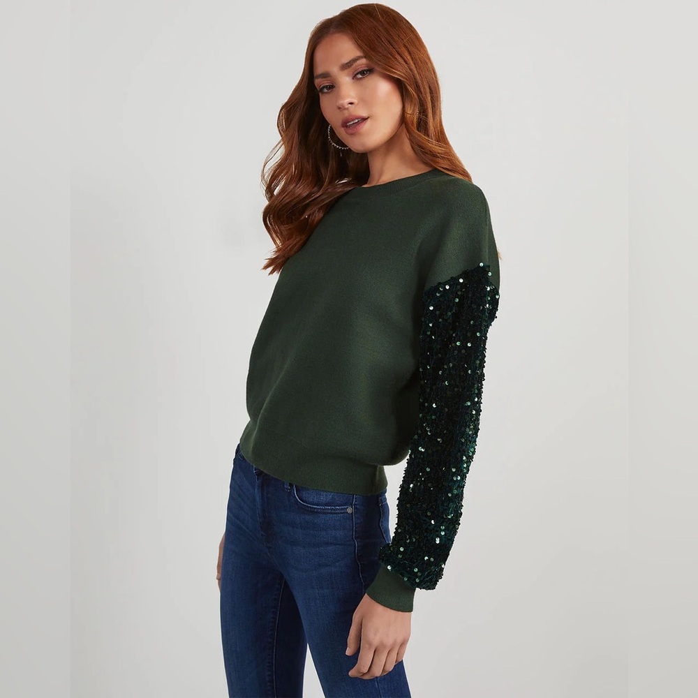 VICI Sequined Sleeved Sweater